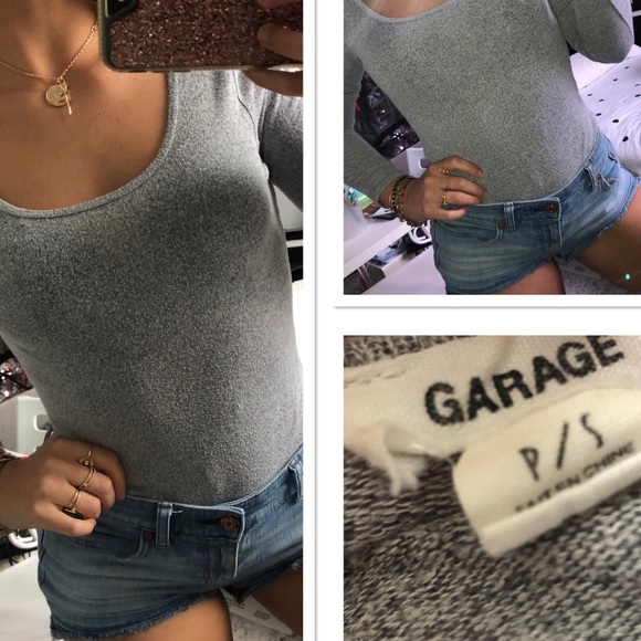 GARAGE LIGHT GRAY BODYSUIT - Picture 1 of 1